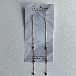 Dangling Rose Gold Earrings